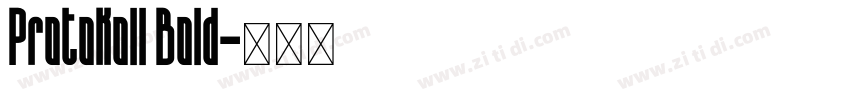 Protokoll Bold字体转换